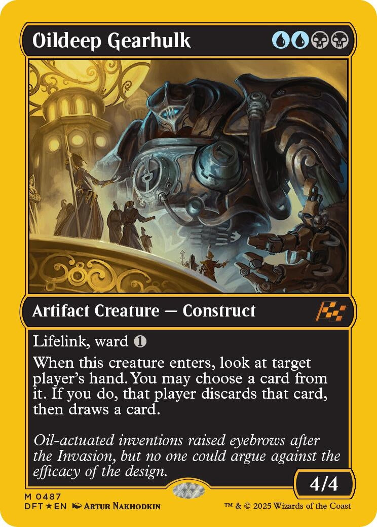 Image for Oildeep Gearhulk (First-Place Foil) (487) [DFT]