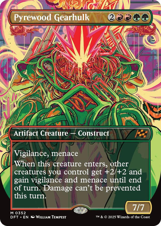 Image for Pyrewood Gearhulk (Borderless) (352) - Magic: The Gathering