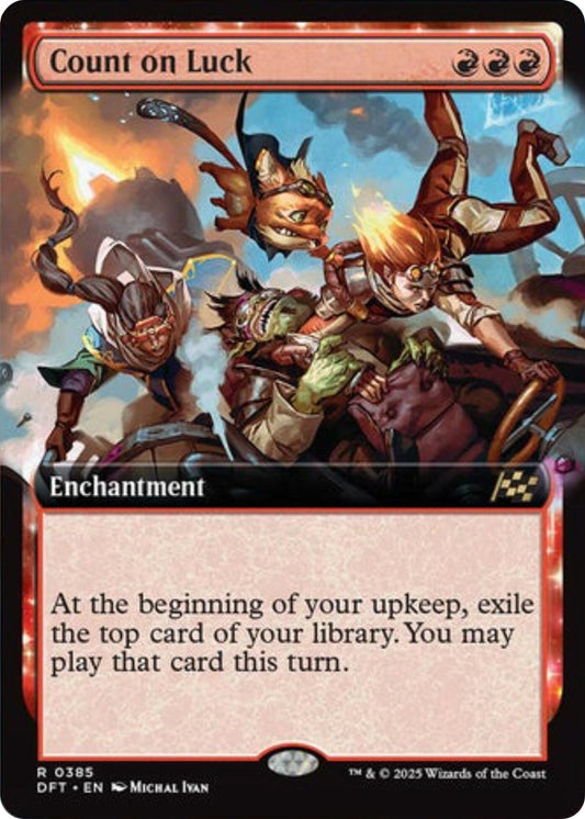 Image for Count on Luck (Extended Art) (385) - Magic: The Gathering