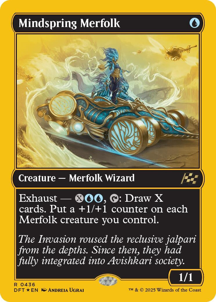 Image for Mindspring Merfolk (First-Place Foil) (436) [DFT]