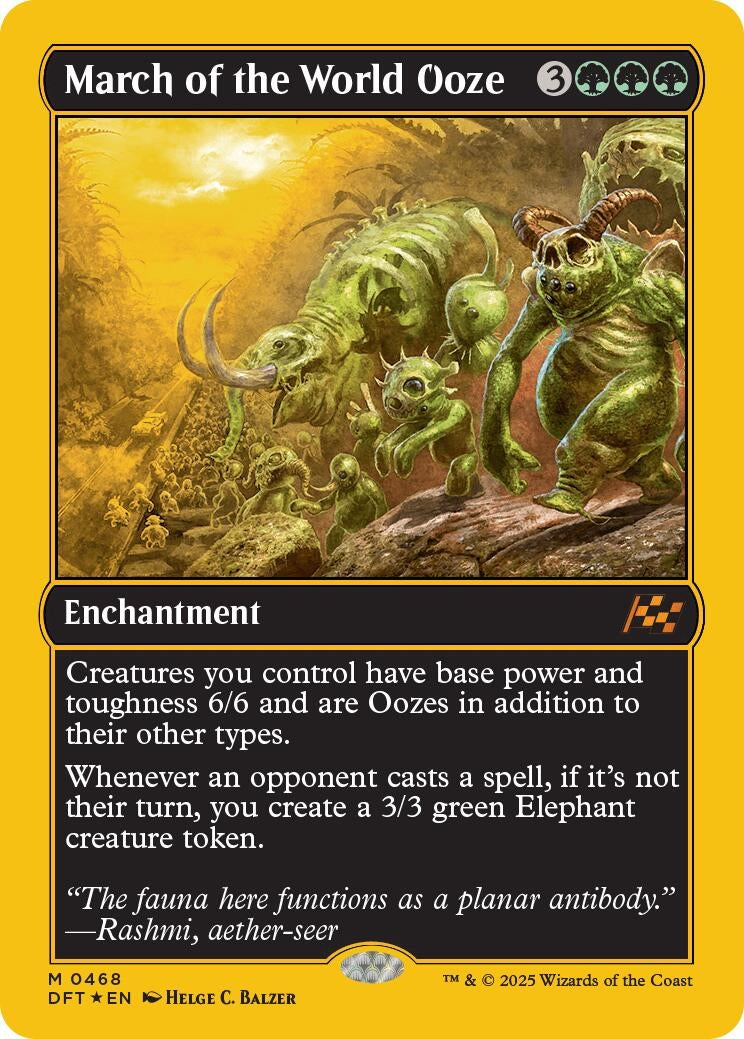 Image for March of the World Ooze (First-Place Foil) (468) [DFT]