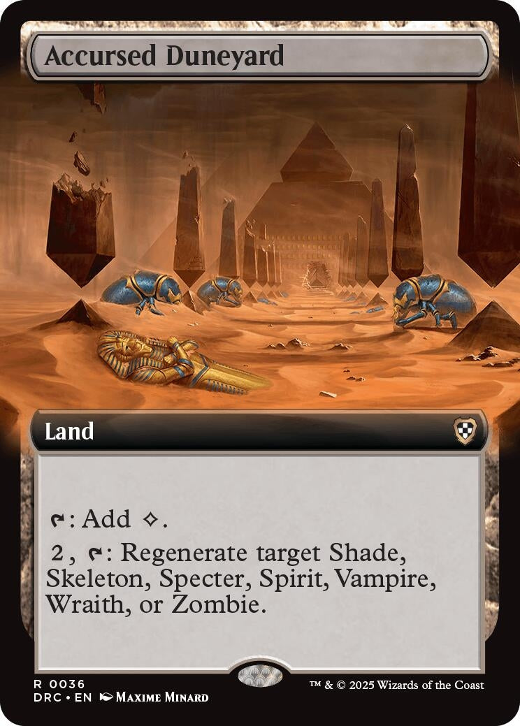 Image for Accursed Duneyard (Extended Art) (36) - Magic: The Gathering