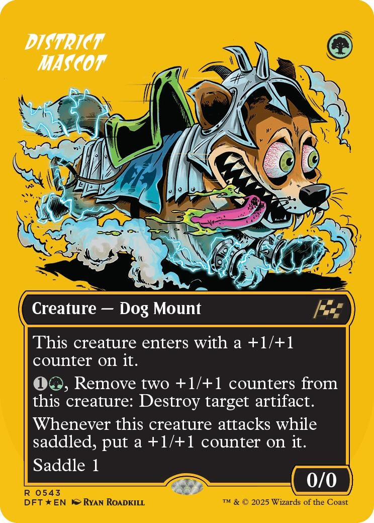 Image for District Mascot (Borderless) (First-Place Foil) (543) [DFT]