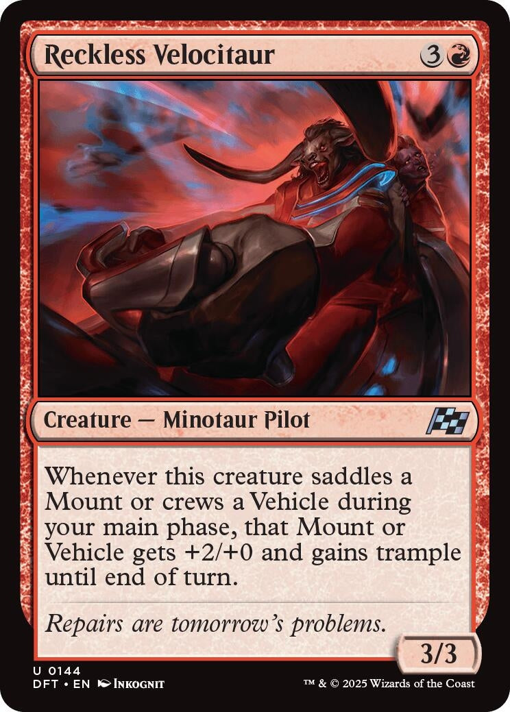 Image for Reckless Velocitaur (144) - Magic: The Gathering