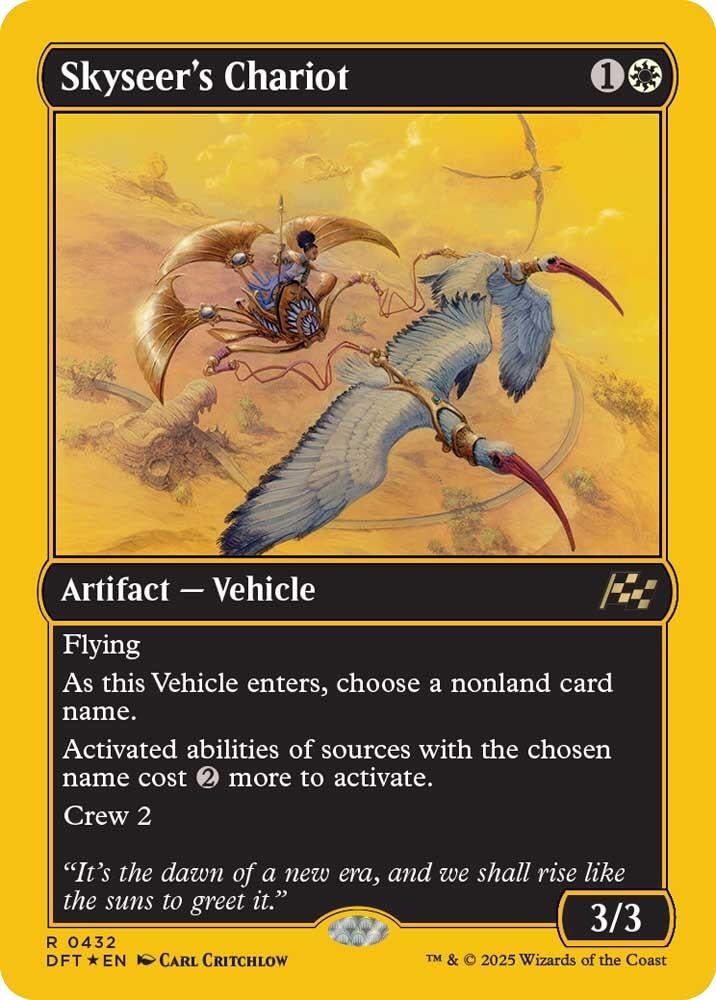 Image for Skyseer's Chariot (First-Place Foil) (432) [DFT]