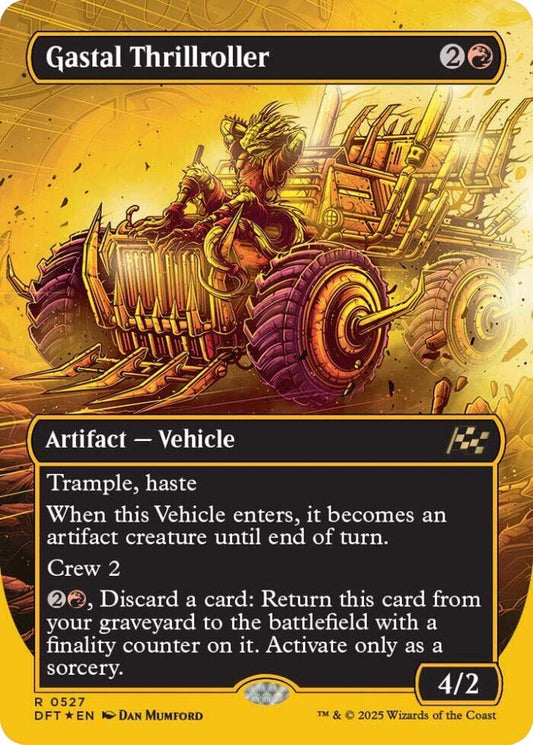Image for Gastal Thrillroller (Borderless) (First-Place Foil) (527) - Magic: The Gathering