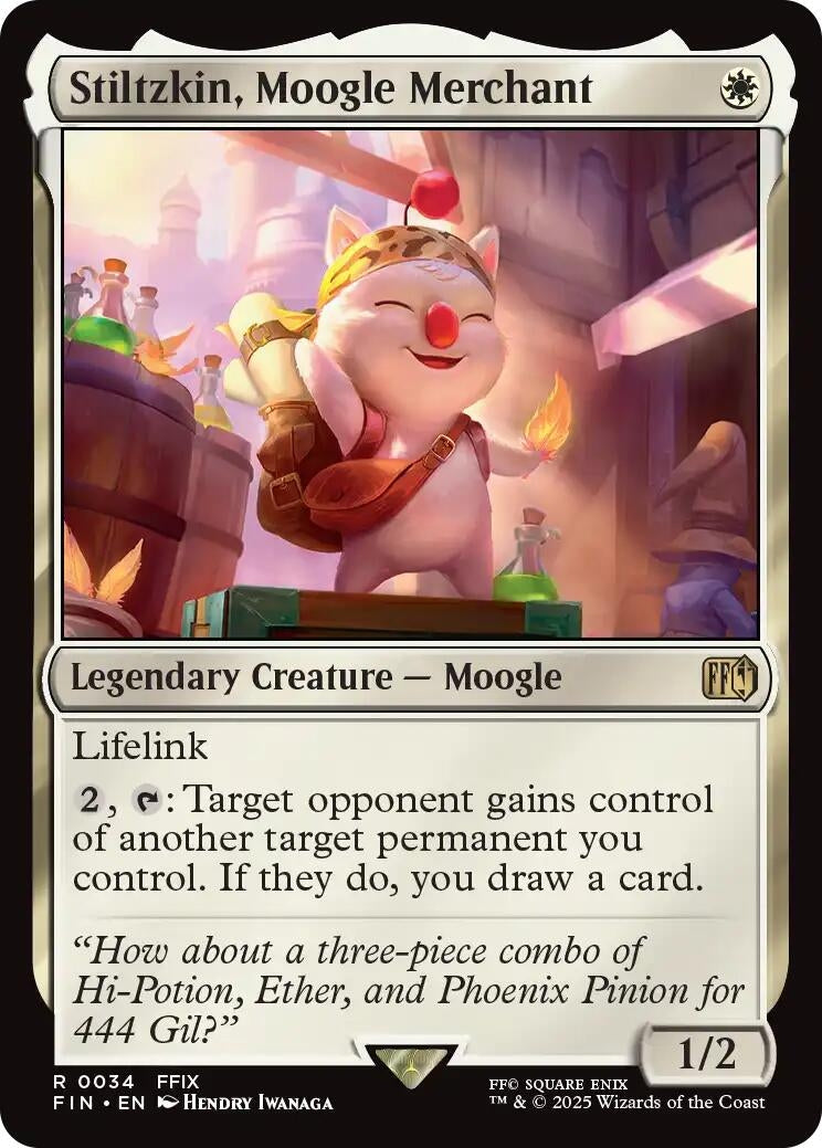 Image for Stiltzkin, Moogle Merchant (34) - Magic: The Gathering