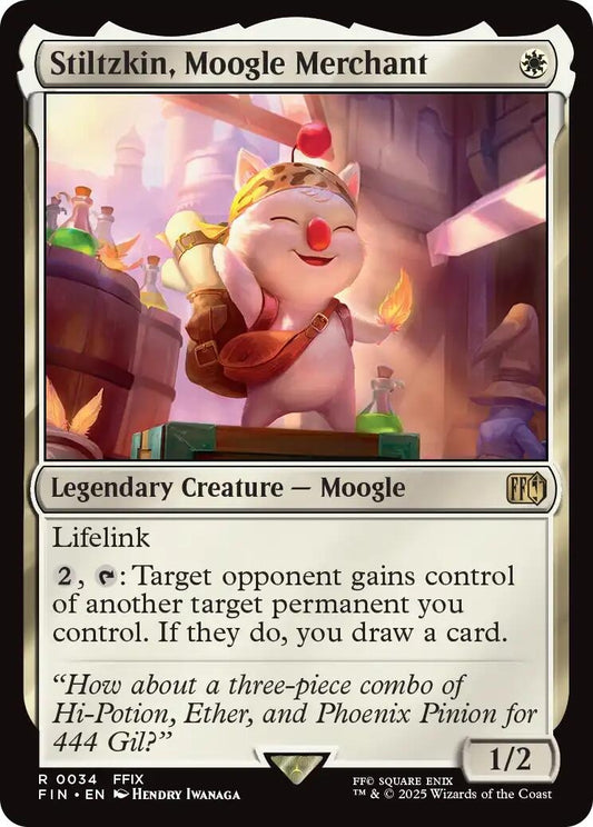 Image for Stiltzkin, Moogle Merchant (34) - Magic: The Gathering