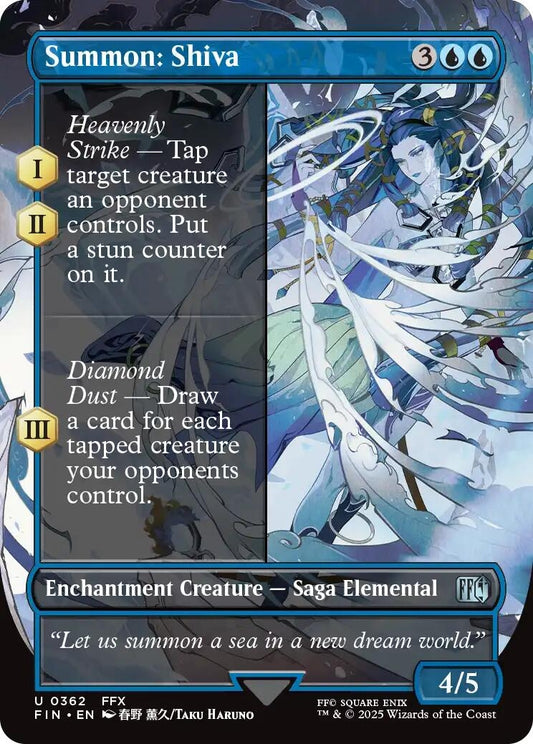 Image for Summon: Shiva (Borderless) (362) - Magic: The Gathering