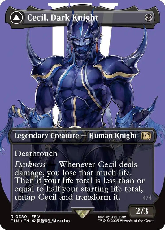 Image for Cecil, Dark Knight (Borderless) (380) - Magic: The Gathering