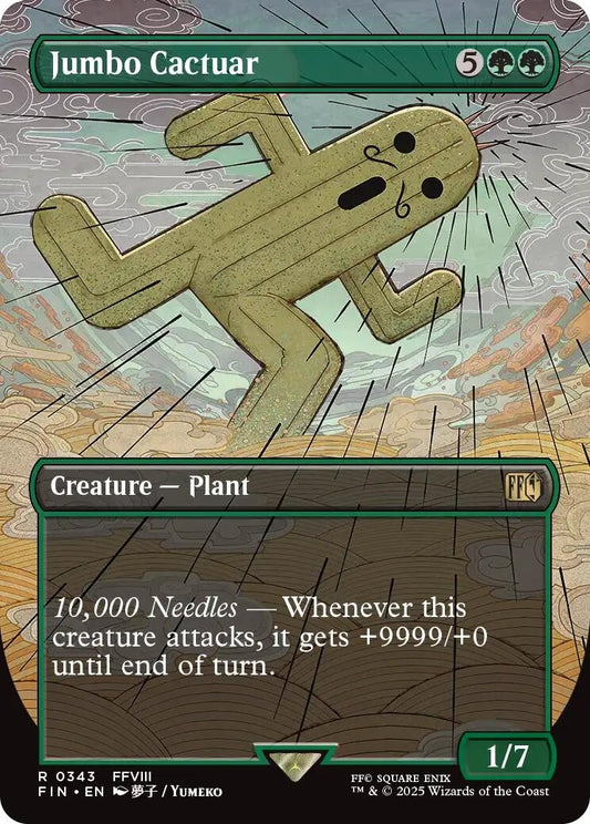 Image for Jumbo Cactuar (Borderless) (343) - Magic: The Gathering