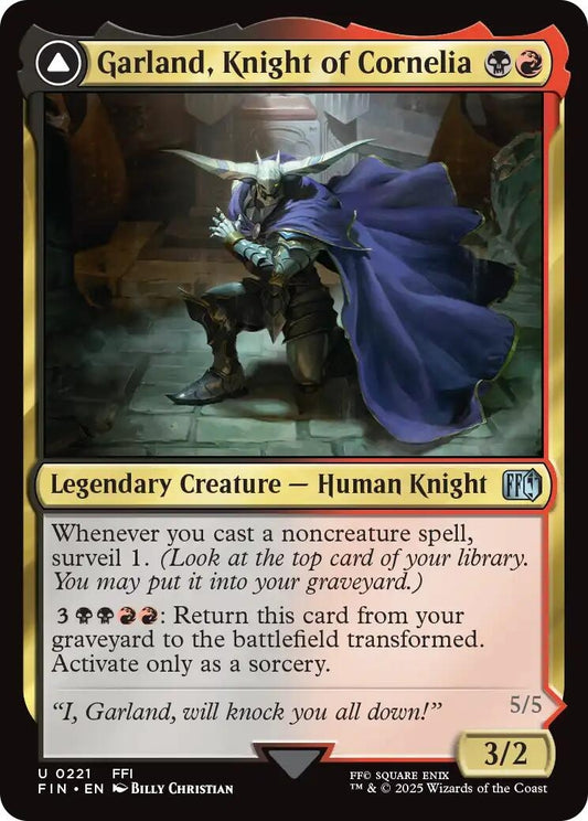 Image for Garland, Knight of Cornelia (221) - Magic: The Gathering