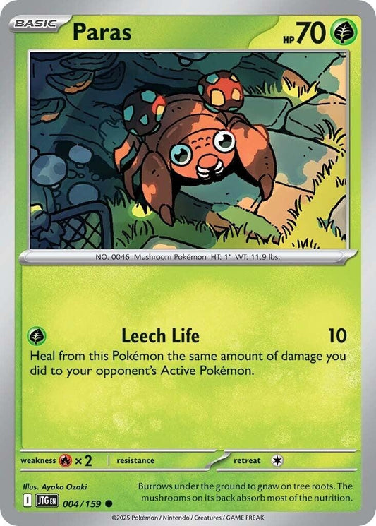 Image for Paras (004/159) - Pokemon