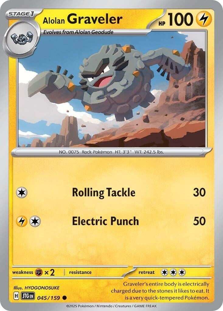 Image for Alolan Graveler (045/159) - Pokemon