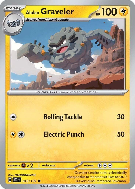 Image for Alolan Graveler (045/159) - Pokemon