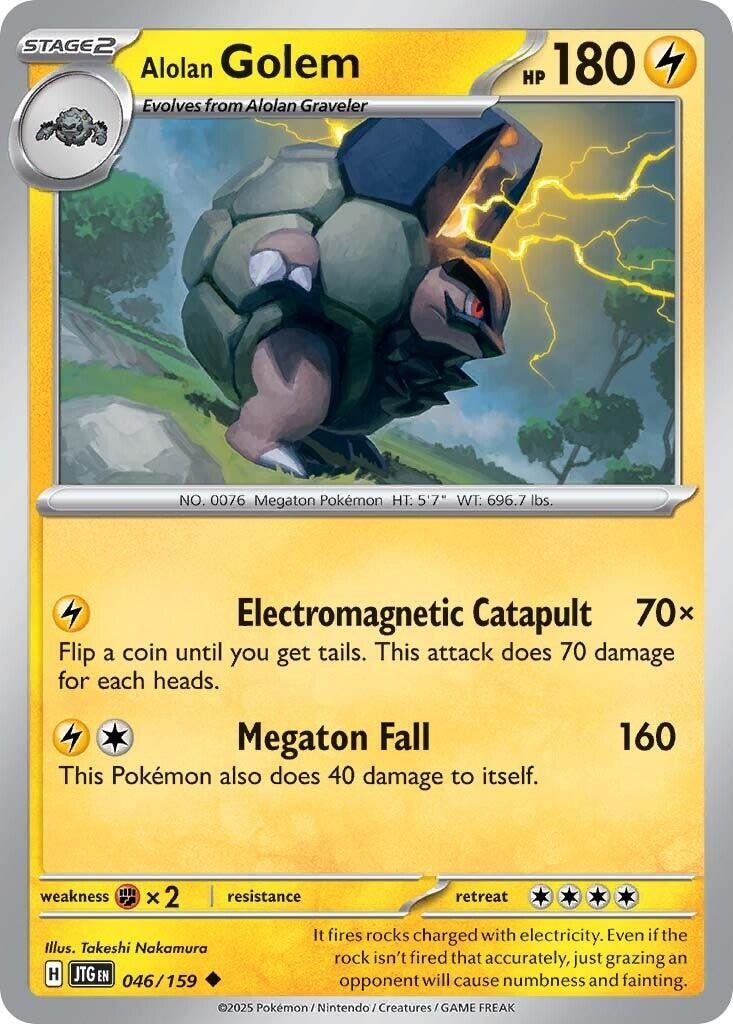 Image for Alolan Golem (046/159) - Pokemon