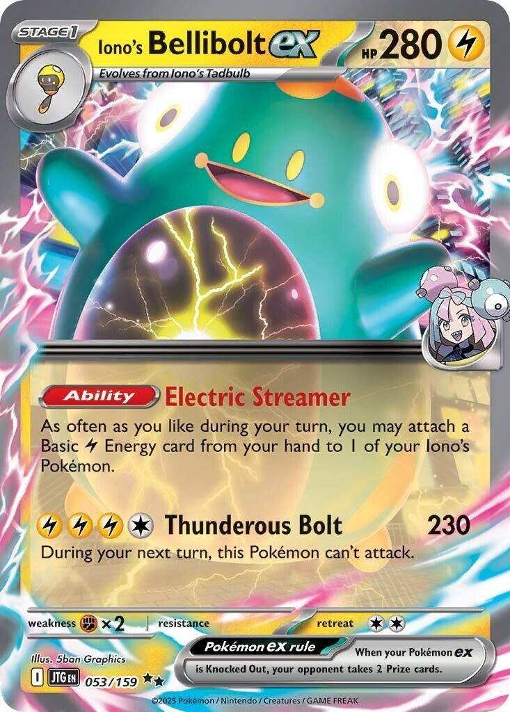 Image for Iono's Bellibolt ex (053/159) - Pokemon