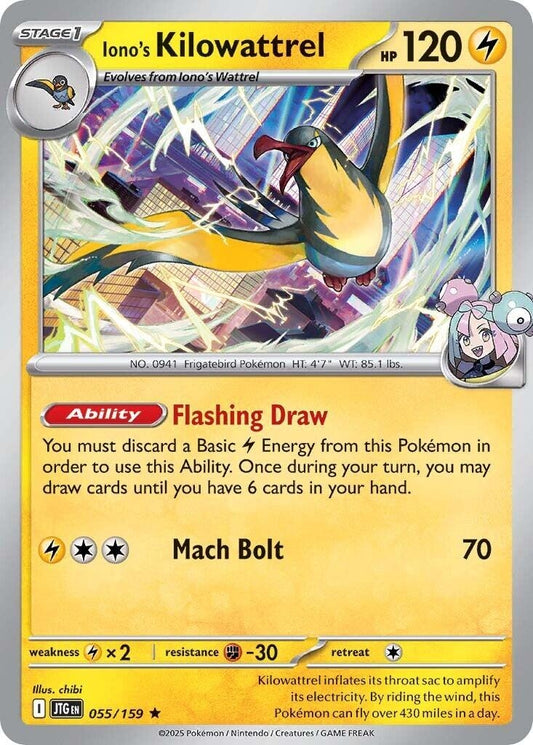 Image for Iono's Kilowattrel (055/159) - Pokemon