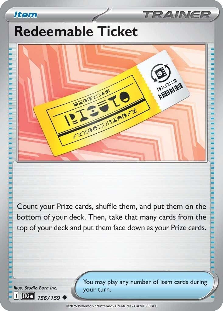 Image for Redeemable Ticket (156/159) - Pokemon