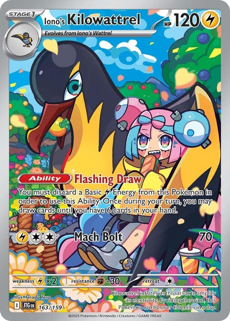 Image for Iono's Kilowattrel (163/159) - Pokemon