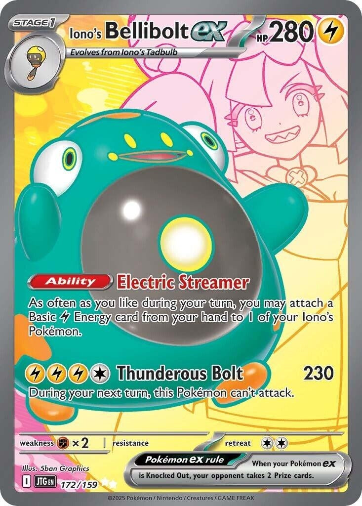 Image for Iono's Bellibolt ex (172/159) - Pokemon