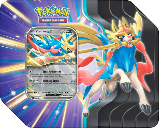 Image for Slashing Legends Tin [Zacian ex] - Pokemon