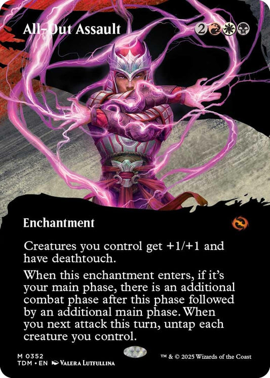 Image for All-Out Assault (Borderless) (352) - Magic: The Gathering