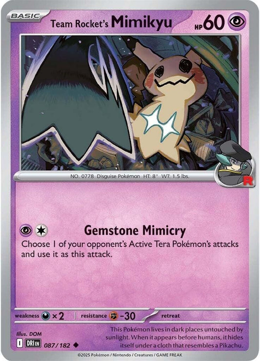 Team Rocket's Mimikyu (087/182)