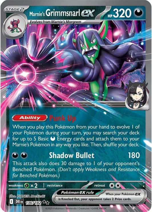 Marnie's Grimmsnarl ex (136/182)