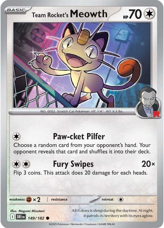 Team Rocket's Meowth (149/182)