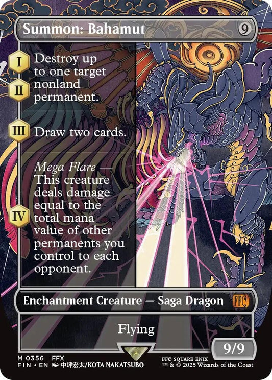 Image for Summon: Bahamut (Borderless) (356) - Magic: The Gathering