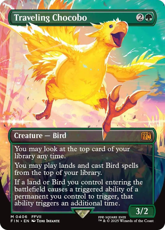 Image for Traveling Chocobo (Borderless) (406) - Magic: The Gathering