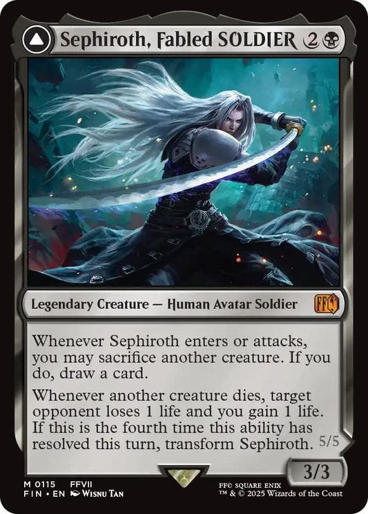 Image for Sephiroth, Fabled SOLDIER (115) - Magic: The Gathering