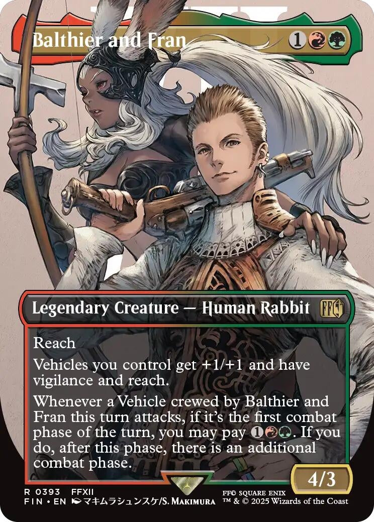Image for Balthier and Fran (Borderless) (0393) (393) - Magic: The Gathering