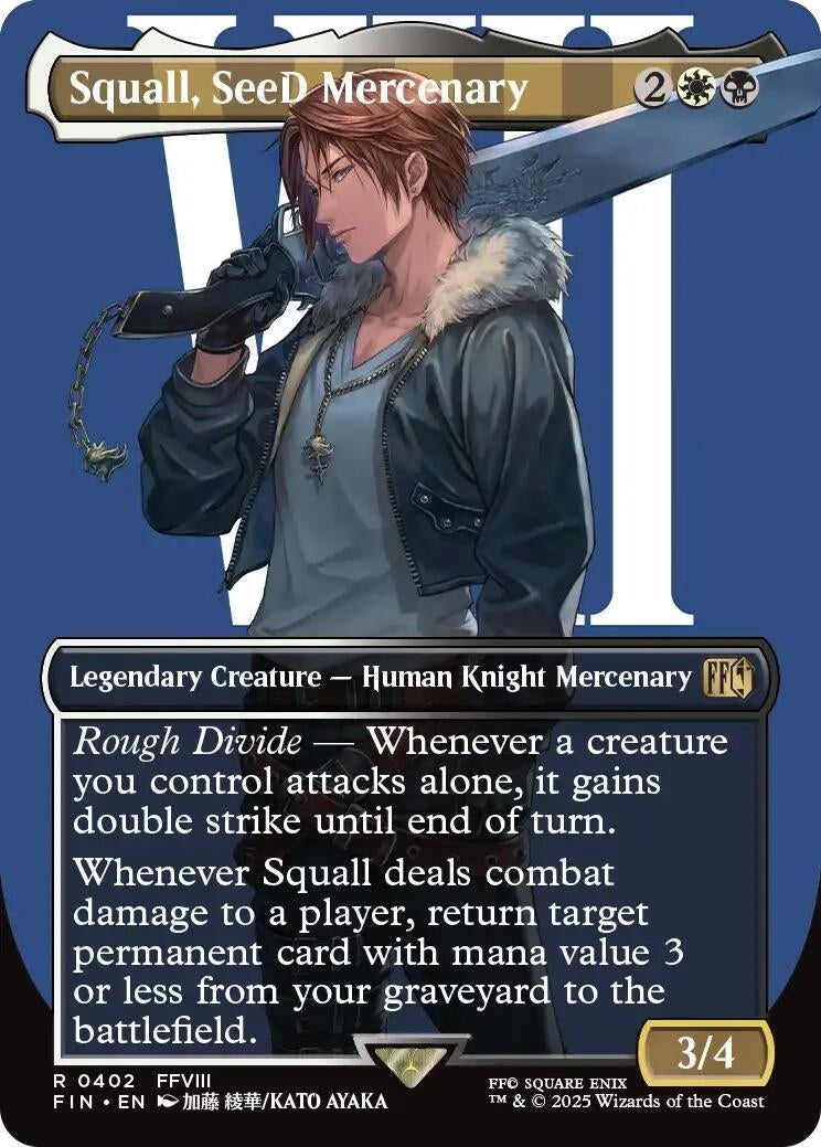 Image for Squall, SeeD Mercenary (Borderless) (402) - Magic: The Gathering