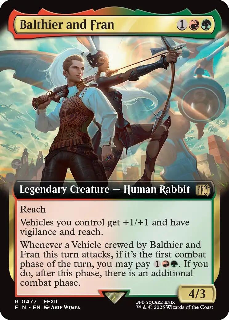 Image for Balthier and Fran (Extended Art) (477) - Magic: The Gathering