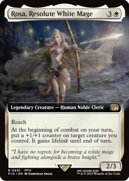 Image for Rosa, Resolute White Mage (Extended Art) (431) - Magic: The Gathering