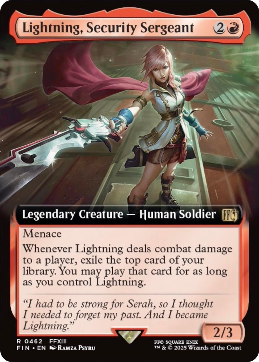 Image for Lightning, Security Sergeant (Extended Art) (462) - Magic: The Gathering