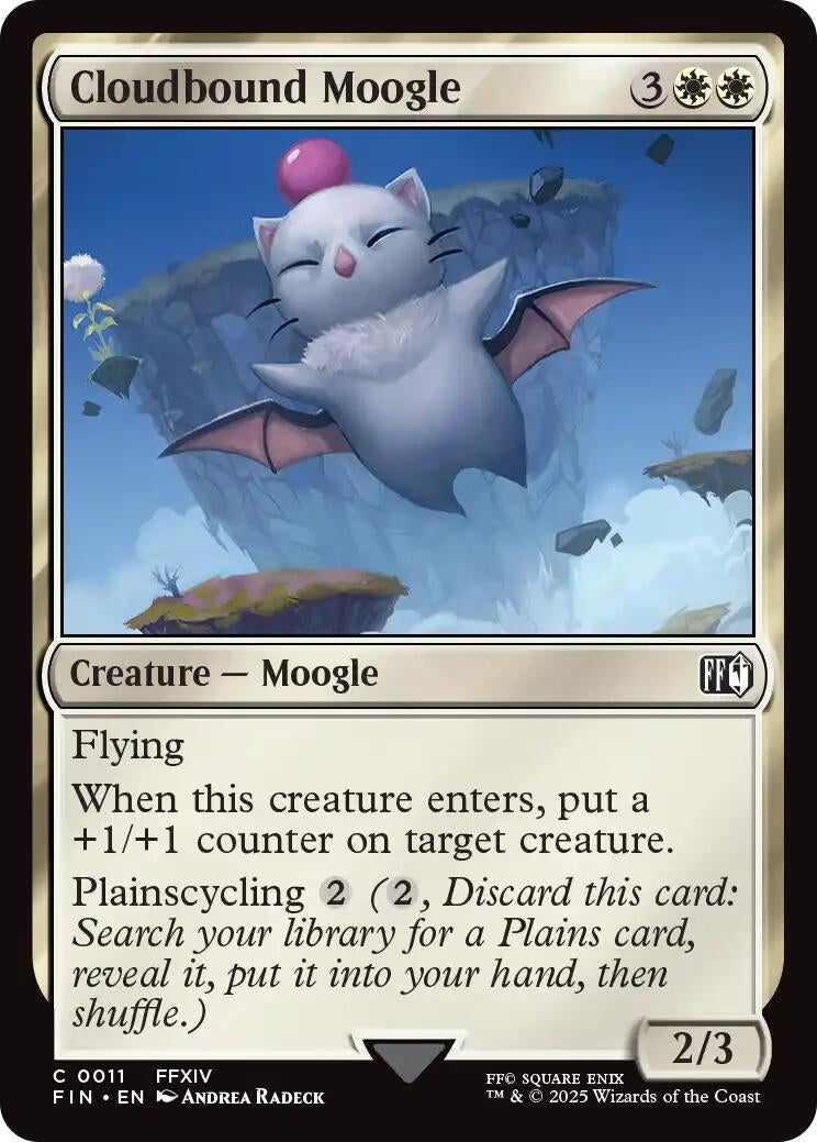 Image for Cloudbound Moogle (11) - Magic: The Gathering