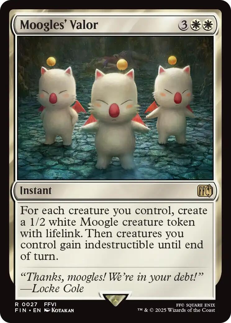 Image for Moogles' Valor (27) - Magic: The Gathering