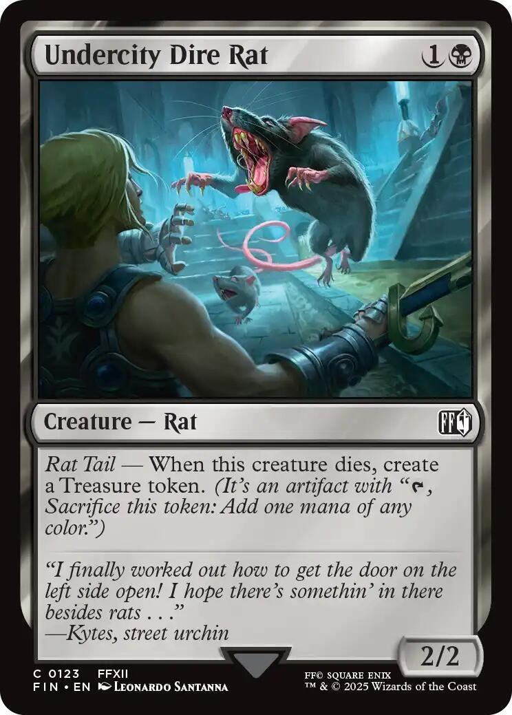 Image for Undercity Dire Rat (123) - Magic: The Gathering