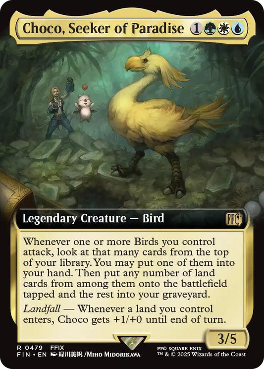 Image for Choco, Seeker of Paradise (Extended Art) (479) - Magic: The Gathering