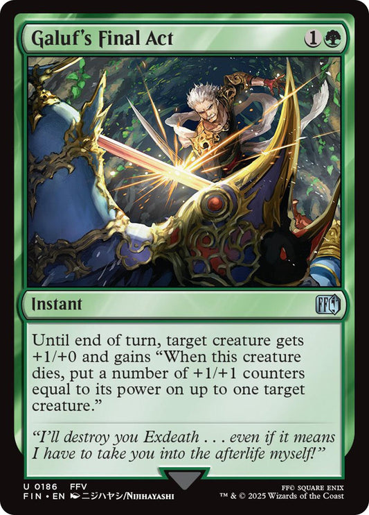 Image for Galuf's Final Act (186) - Magic: The Gathering