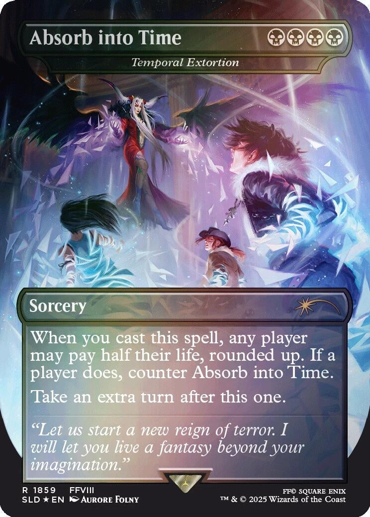 Image for Absorb into Time - Temporal Extortion (Rainbow Foil) (1859) - Magic: The Gathering