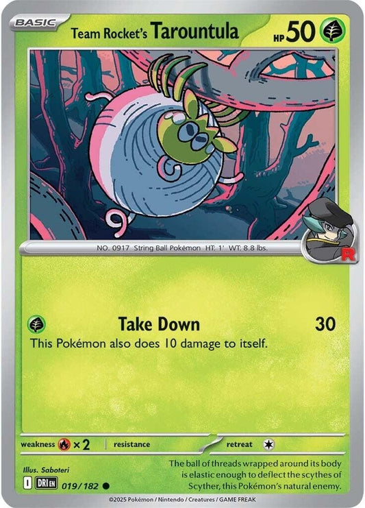 Team Rocket's Tarountula (019/182)