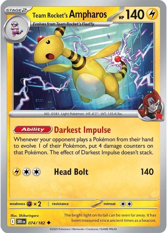 Team Rocket's Ampharos (074/182)