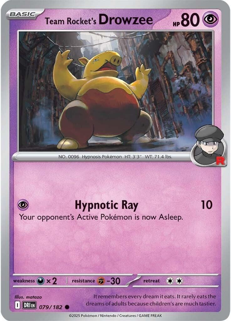 Team Rocket's Drowzee (079/182)