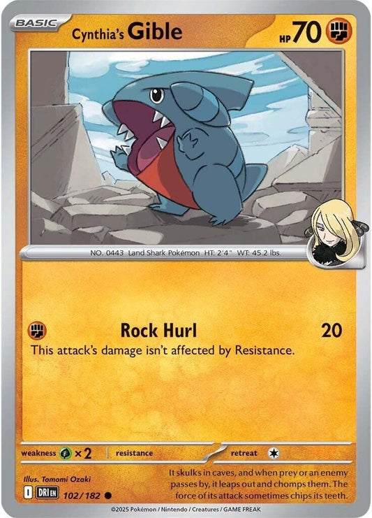 Cynthia's Gible (102/182)