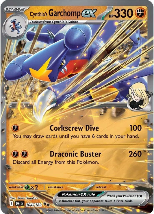 Cynthia's Garchomp ex (104/182)