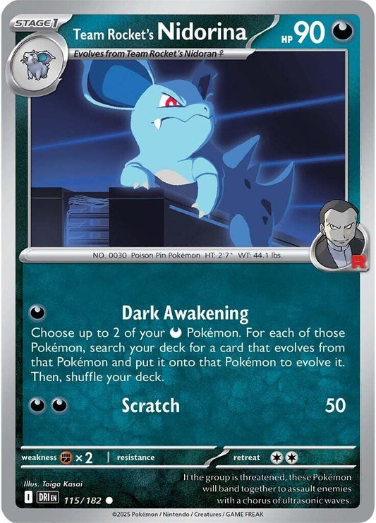 Team Rocket's Nidorina (115/182)